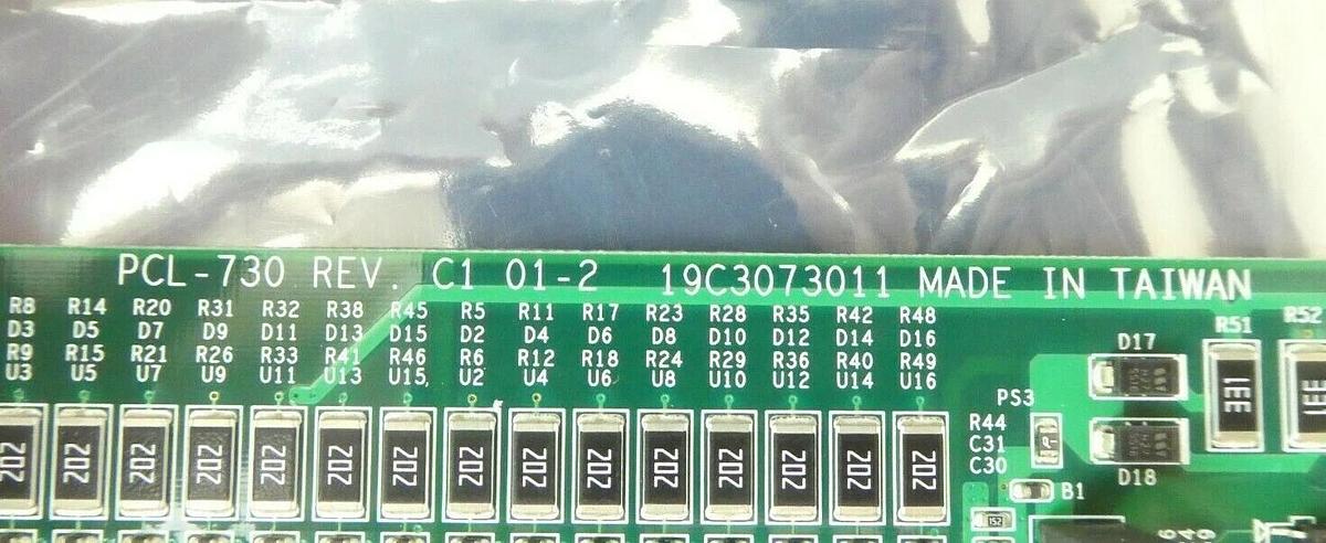 Used Advantech PCL-730 32-Channel Isolated Digital I/0 ISA PCB Card ASM Working Spare