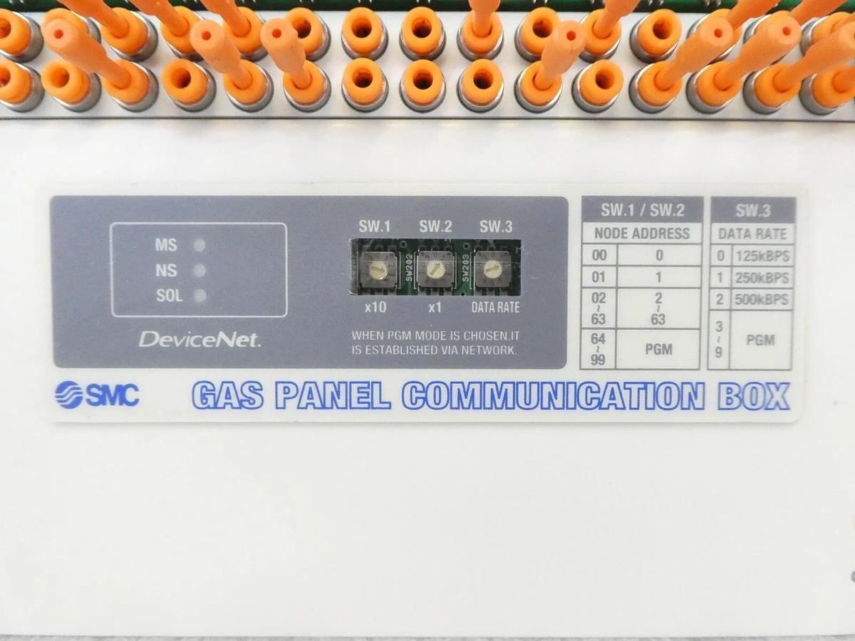 Used SMC IN587-04-A 42-Port Gas Panel VV100-49-X8 with Communication Box Working