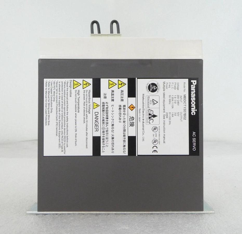 Used Panasonic MBDCT1507B02 AC Servo TEL Tokyo Electron Clean Track Lithius Working