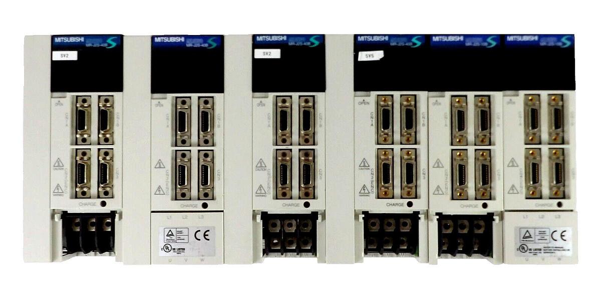 Used Mitsubishi Electric MR-J2S-10B MR-J2S-40B AC Servo Driver MELSERVO Lot of 6