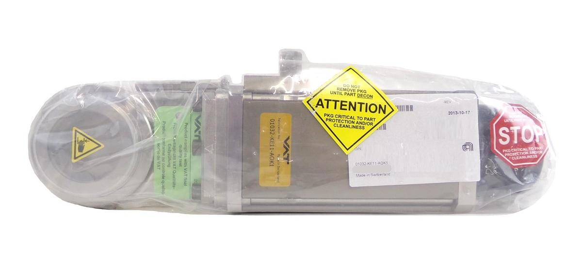 VAT 01032-KE11-AOK1 Mini UHV Gate Valve Assembly w/Purge AMAT New Surplus