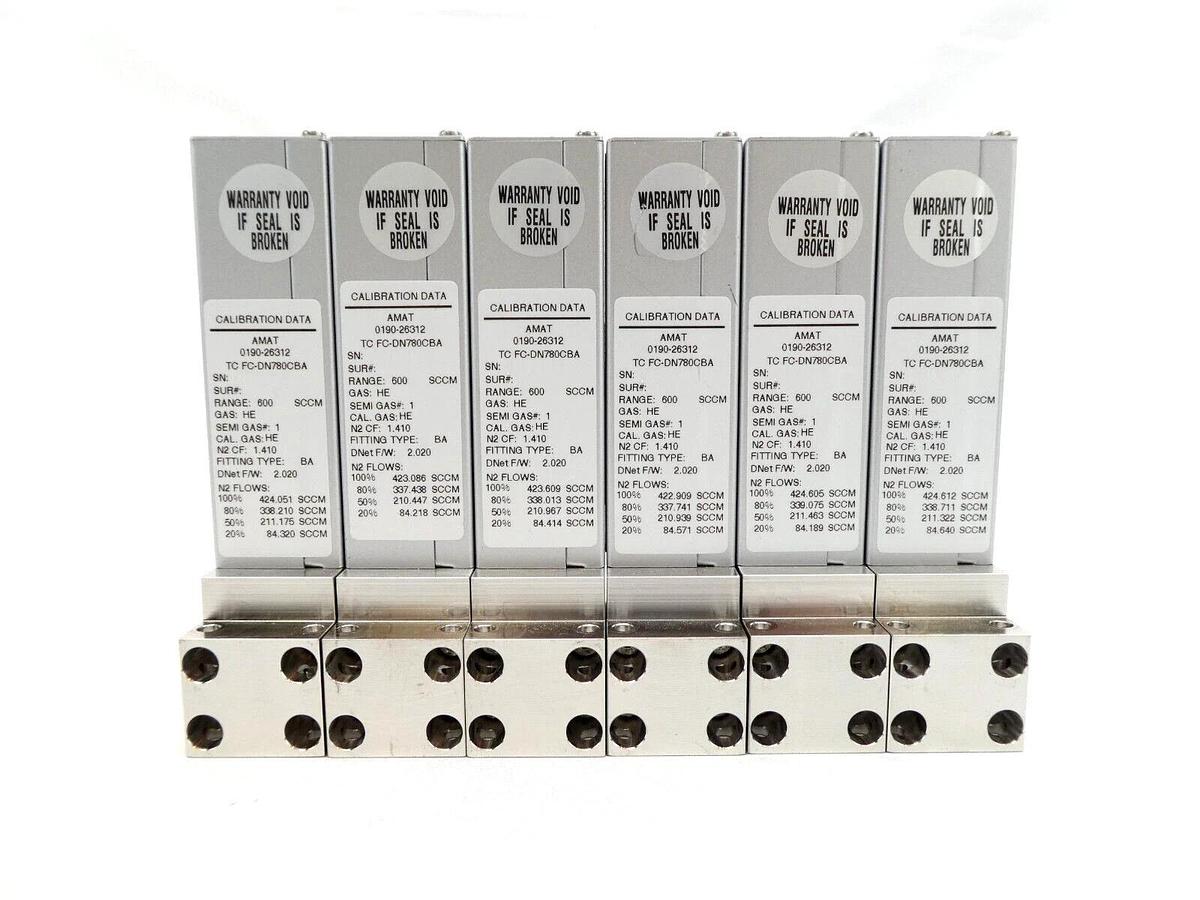 Used Aera FC-DN780C-BA Mass Flow Controller MFC Lot of 14 AMAT 3030-14005 0190-26312