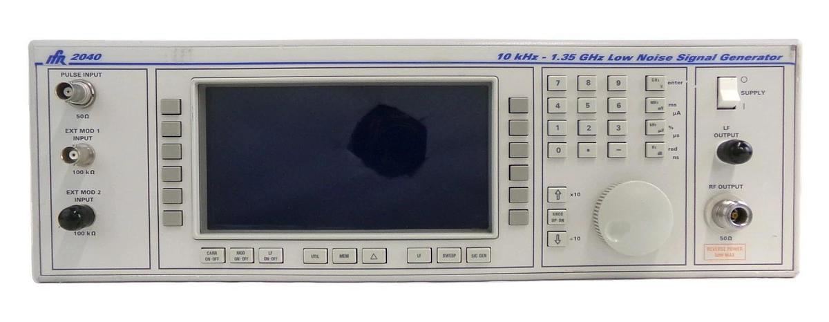 Used IFR 2040 10khz-1.35Ghz Low Noise Signal Generator Option 2 No Power As-Is