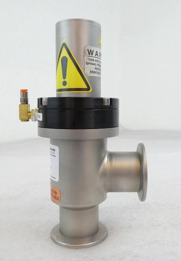Used Nor-Cal Products 3870-01455 Pneumatic Angle Valve Reseller Lot of 2 AMAT Working