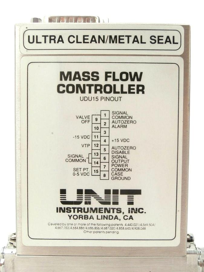 Used UNIT Instruments UFC-8160 Mass Flow Controller MFC 200 SCCM N2 Working Spare