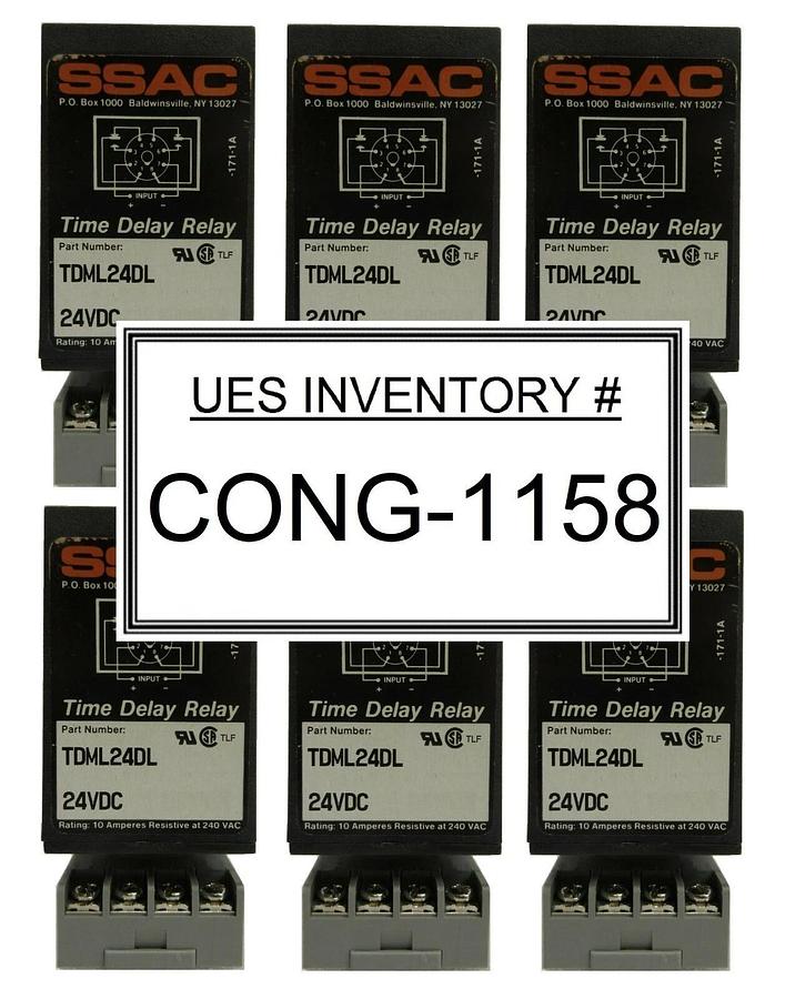 Used SSAC TDML24DL Time Delay Relay Digi-Set Reseller Lot of 6 Used Working