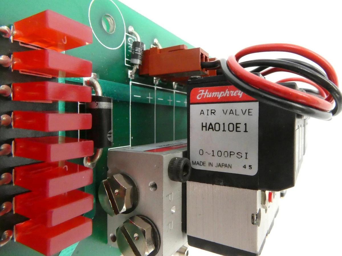 Used TECO Pneumatic DES375-010-8 6-Port Pneumatic Manifold Board PCB HA010E1 Working