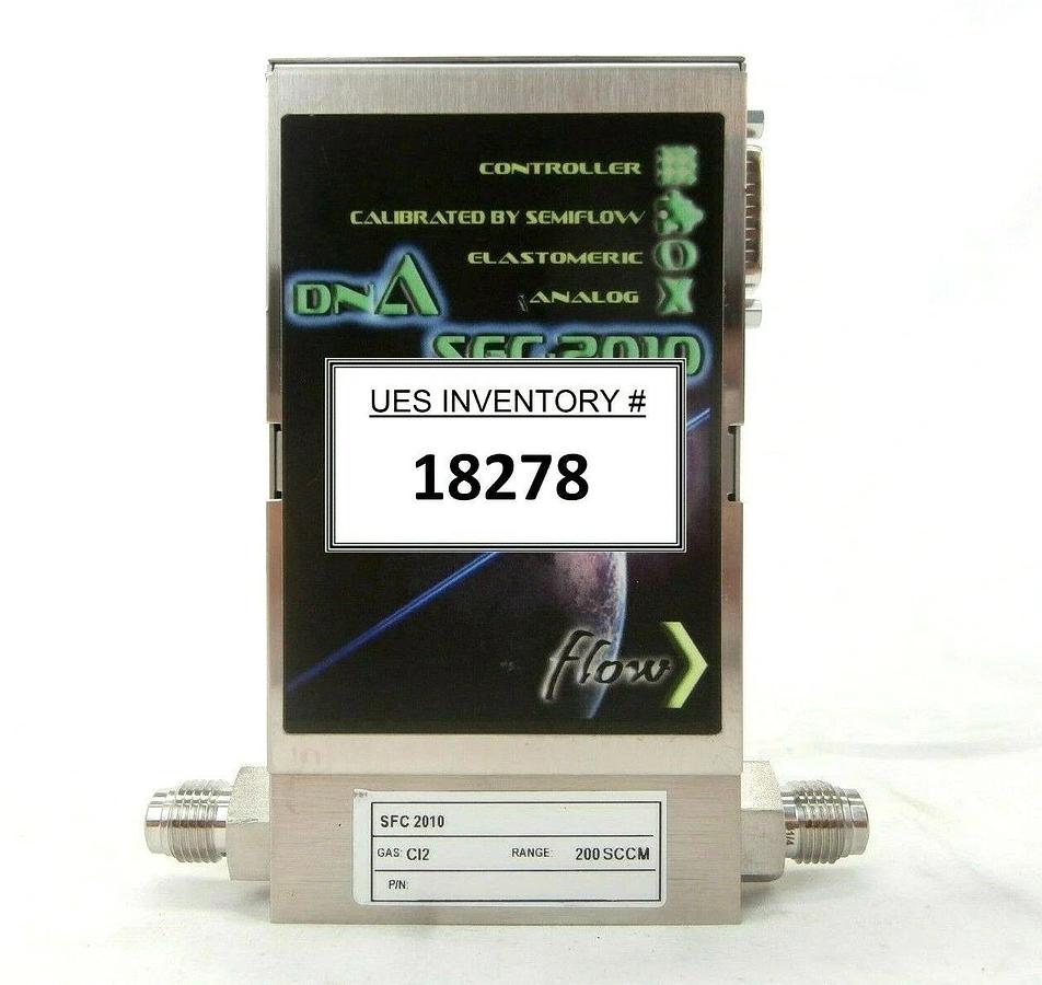 Used Perkin-Elmer SFC 2010 Mass Flow Controller MFC DNA 200 SCCM Cl2 Working Spare