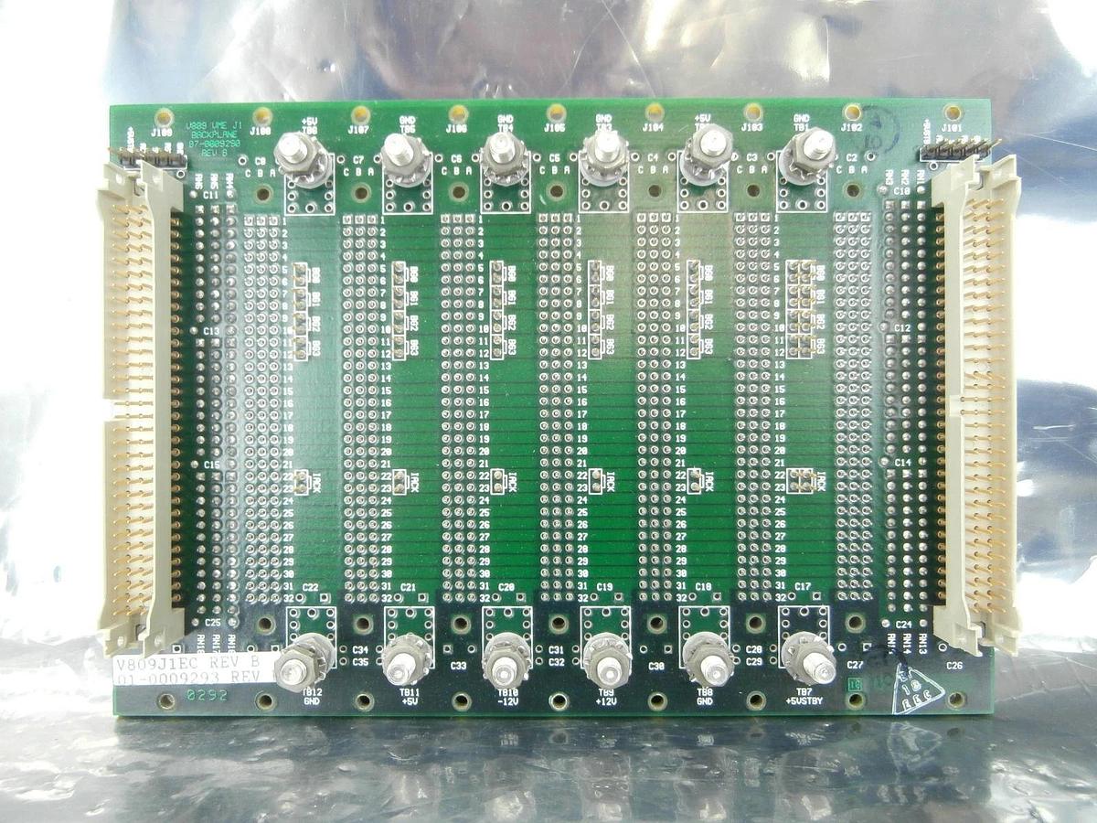 Used Electronic Solutions V809J1EC V809 VME J1 Backplane Board PCB 01-0009293 Used