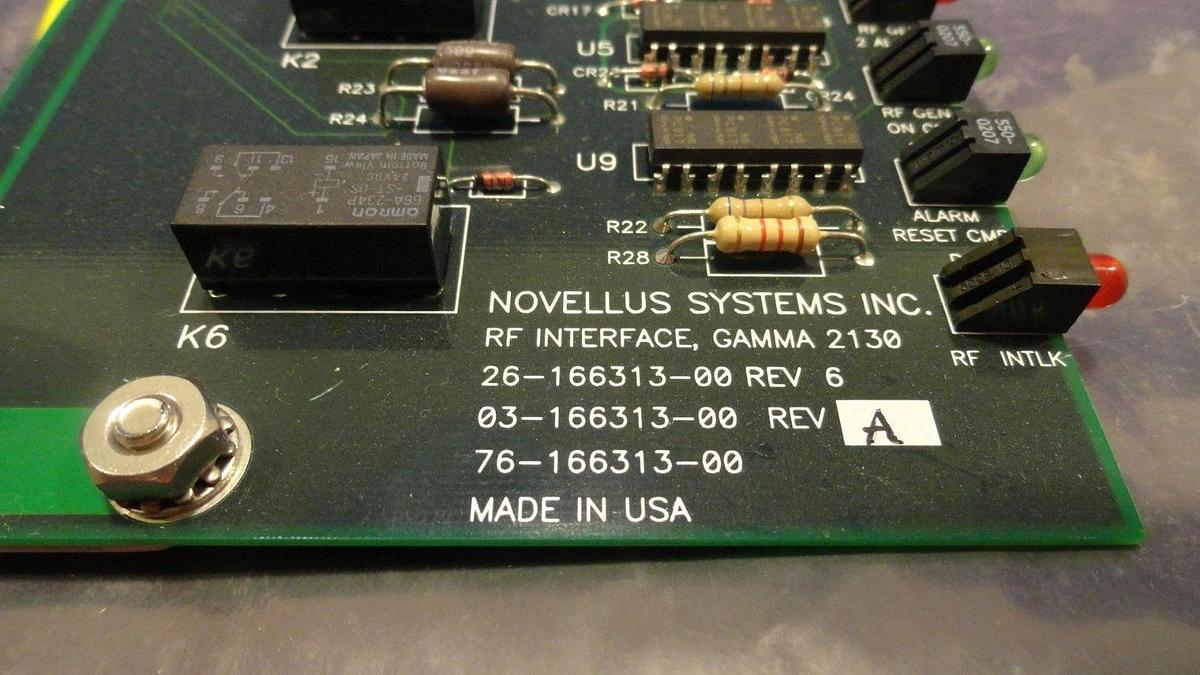 Used Novellus Systems 26-166313-00 Interface Gamma 03-166313-00 Used Working