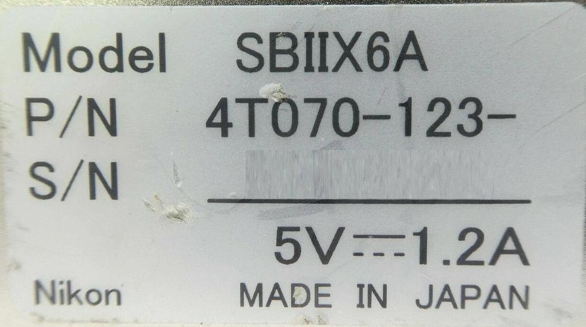 Used Nikon 4T070-123 I/O PCB Module SBII6A 4S013-880 NSR FX-601F System Working