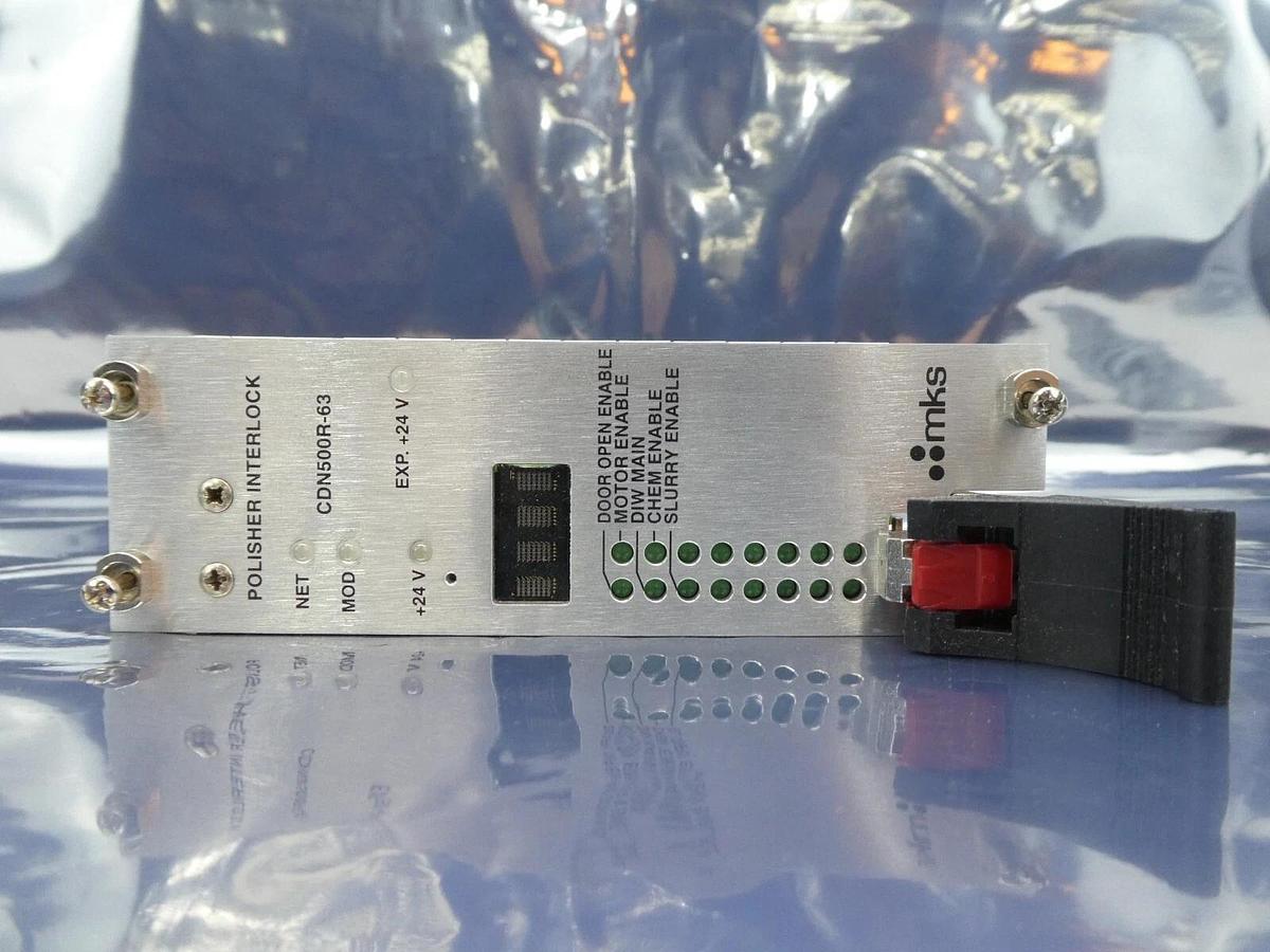 Used MKS Instruments AS01500-63 Interlock PCB Card CDN500R-63 AMAT 0090-05655 Working