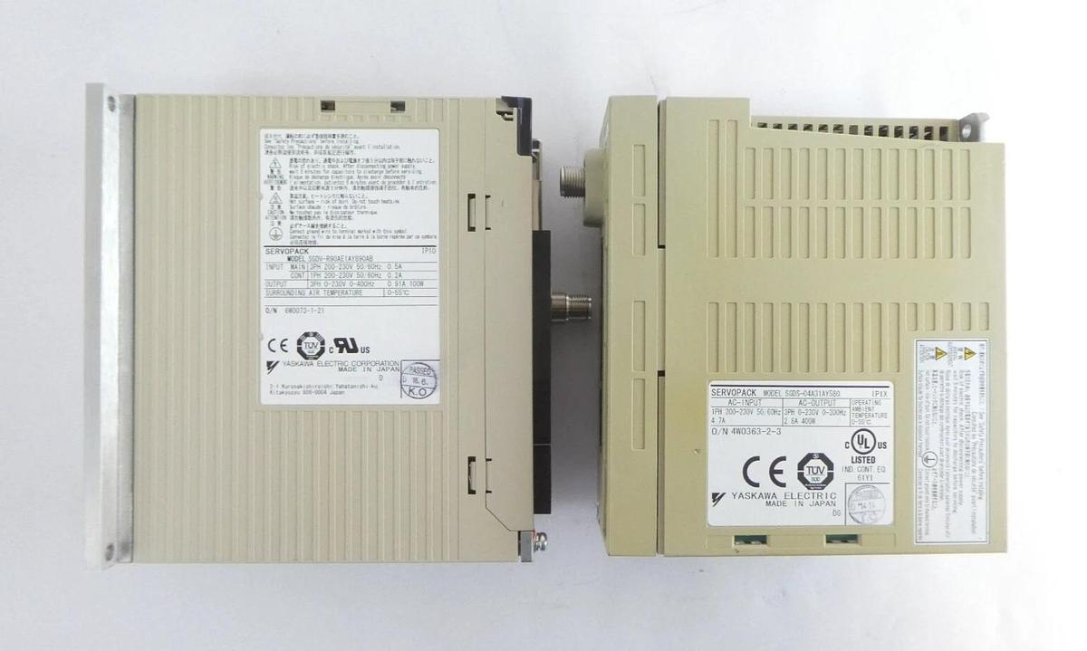 Used Yaskawa Electric SGDH-01BEY222 SGDH-01AE Servo Driver SERVOPACK Lot of 7 Working