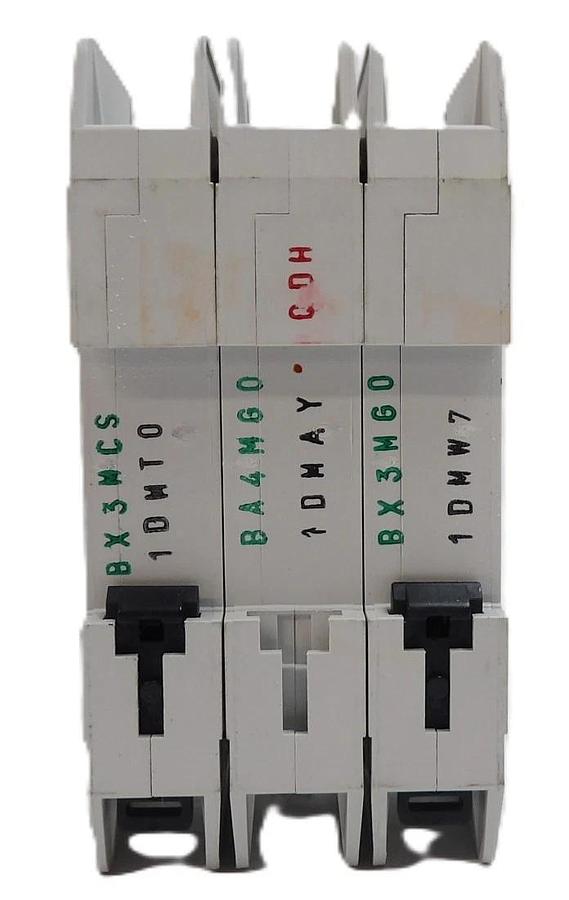 Used Eaton FAZ-D1/3-RT Miniature 3 Pole Circuit Breaker Lot of 8 Working