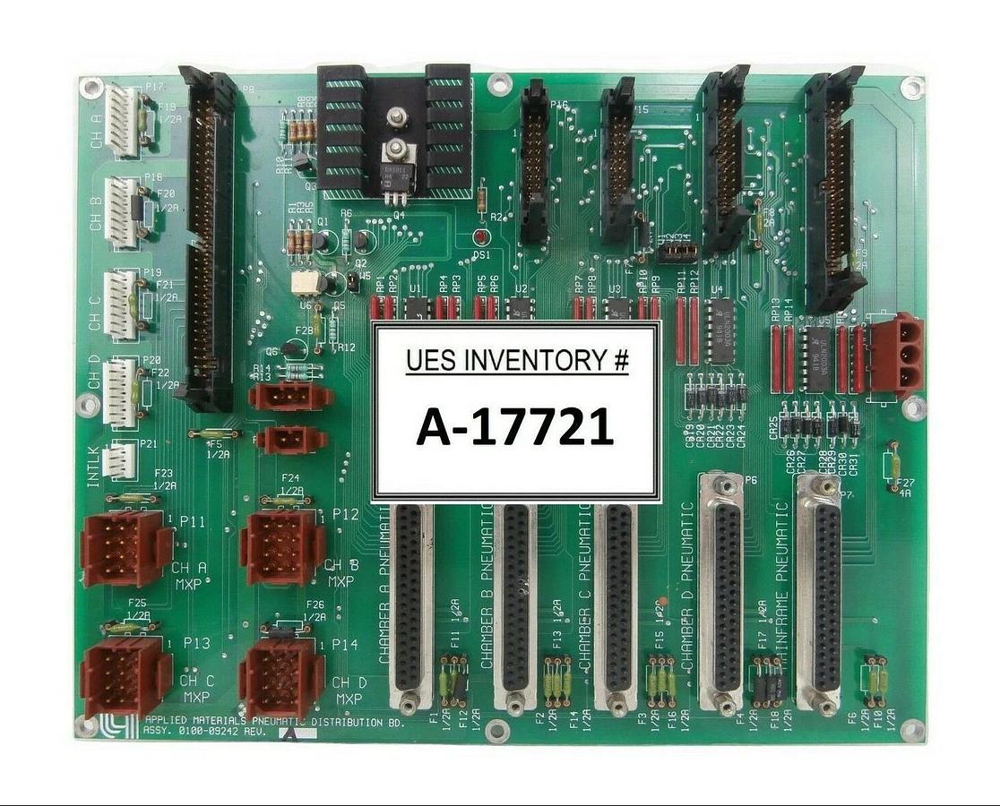 Used AMAT Applied Materials 0100-09242 Pneumatic Board PCB Samsung VAL-93-2784-86