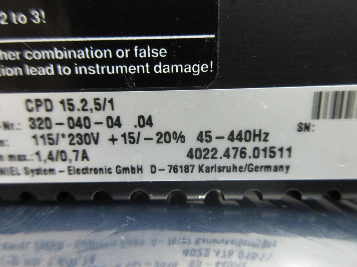 Used Kniel System-Electronic 320-040-04 .04 Power Supply Card PCB 4022.476.01511 Used