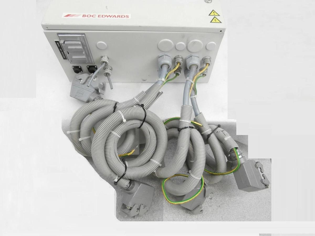 Used Edwards NRY13W000 Electrical Cabinet Vacuum 4-Pump Rack No Copper Working Spare