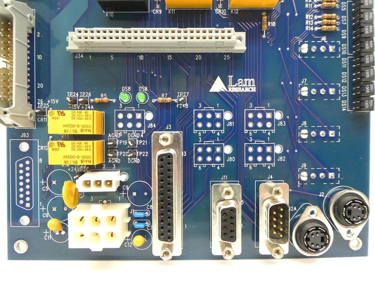 Used Lam Research 810-707054-002 Gas Box I/O Interlock Board PCB FPD Continuum Spare