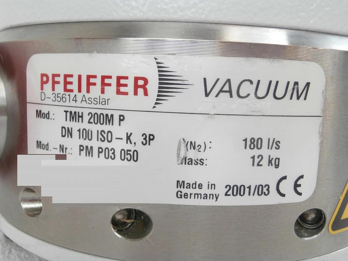 Used TMH 200M P Pfeiffer PM P03 050 Turbomolecular Pump E087 Tested Not Working As-Is