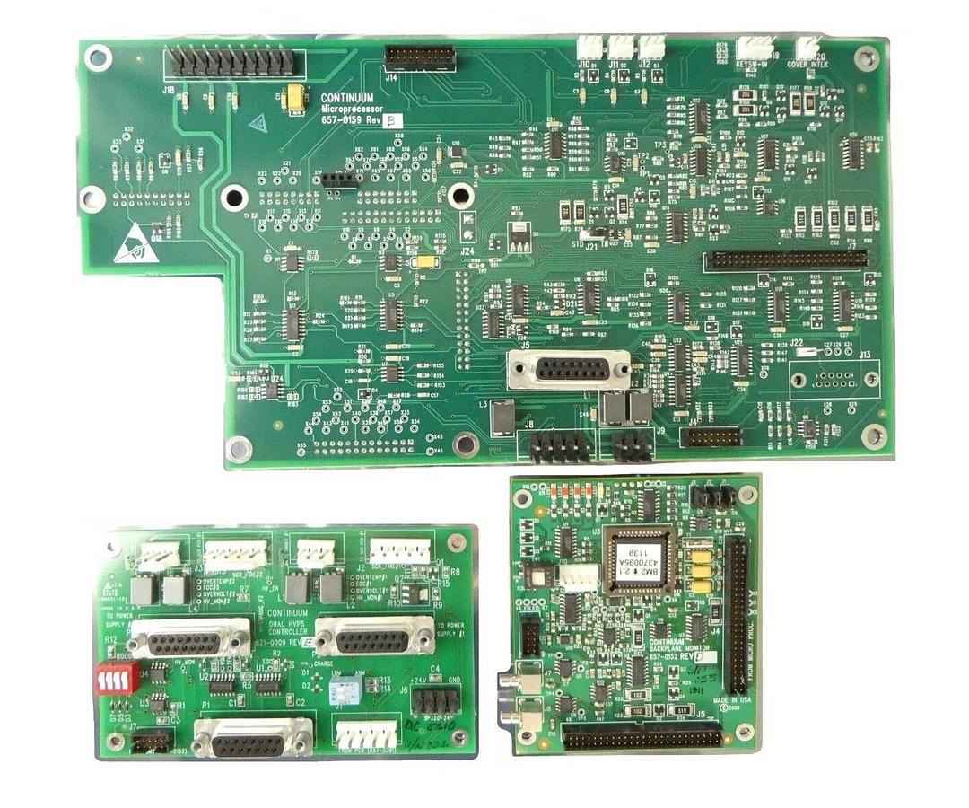 Used Continuum Dual HVPS Controller PCB Set of 3 621-0009 657-0152 657-0159 Working