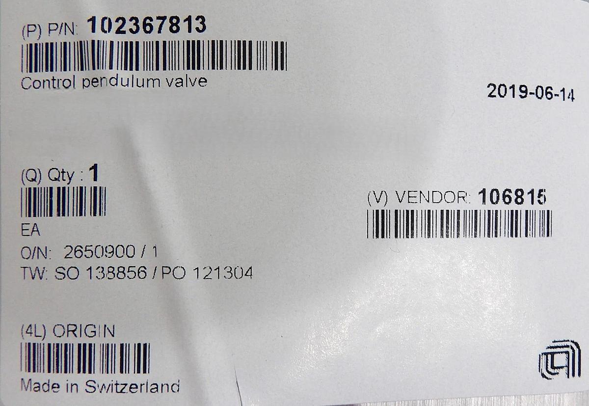 VAT 65048-JHCQ-CFB1 Pendulum Control & Isolation Gate Valve Series 650 New