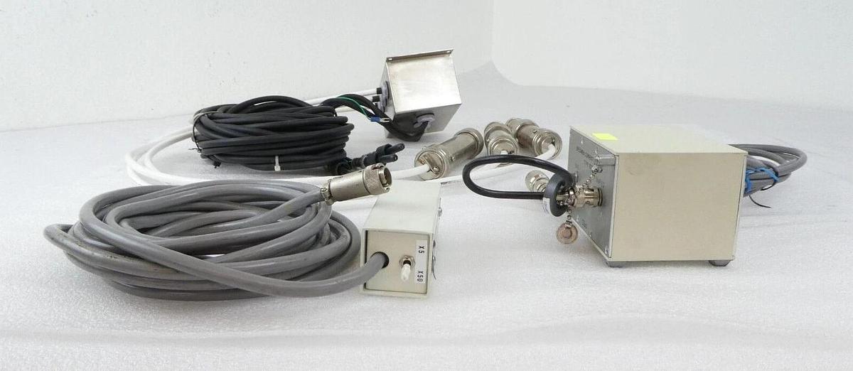 Used JEOL JSM-6400F Column Gun Assembly HV Cable and Amplifier Set of 3 Working Spare
