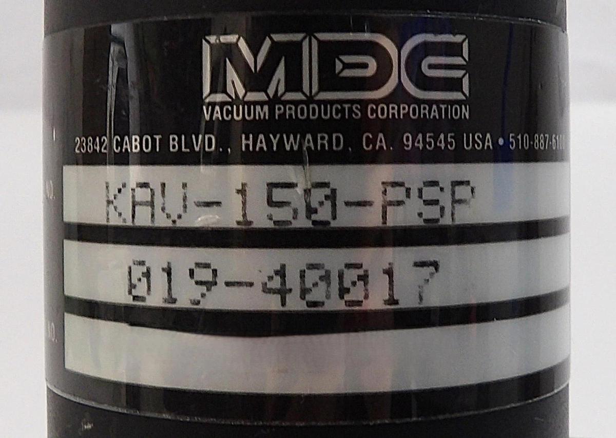Used MDC Vacuum Products 019-40017 Pneumatic Angle Valve KAV-150-PSP Working