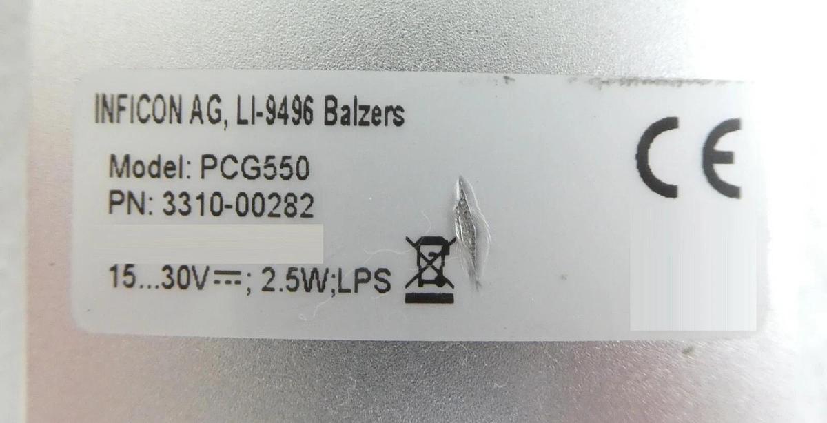 Used Inficon 3310-00282 Pirani Capacitance Diaphragm Gauge PCG550 Lot of 2 Working