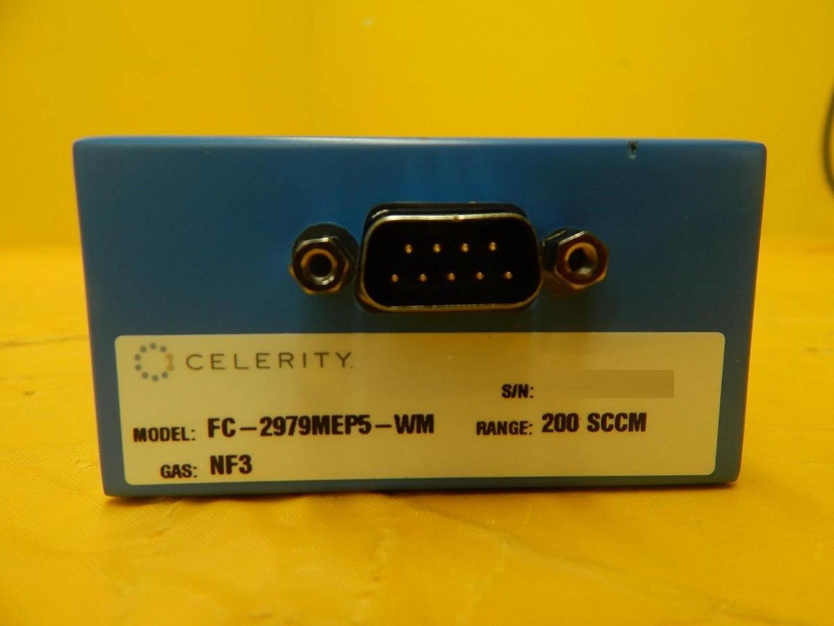 Used Celerity FC-2979MEP5-WM Mass Flow Controller 200 SCCM NF3 TN2979 Used Working