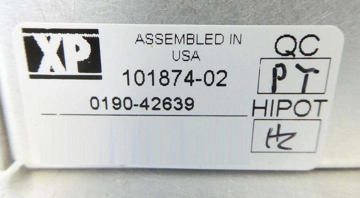 Used XP Power 101874-02 DC Power Supply AMAT 0190-42639 Working Surplus