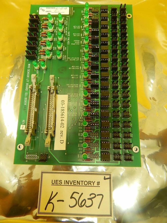 Used ASM 03-185614-02 Gate Valve WHS Sensor I/F Board PCB Rev. D Epsilon 3000 Used