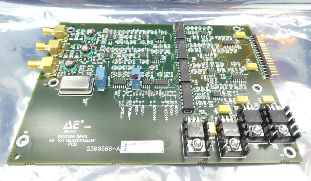 Used AE Advanced Energy 2300566-A Ovation 5060 4X V/I Measurement PCB 1300647 Working
