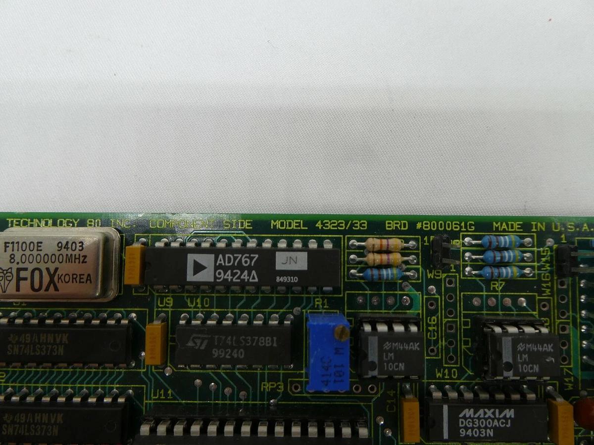 Used Technology 80 4323/33 Processor PCB Card 800061G 4323-2 4323/4333 Working Spare