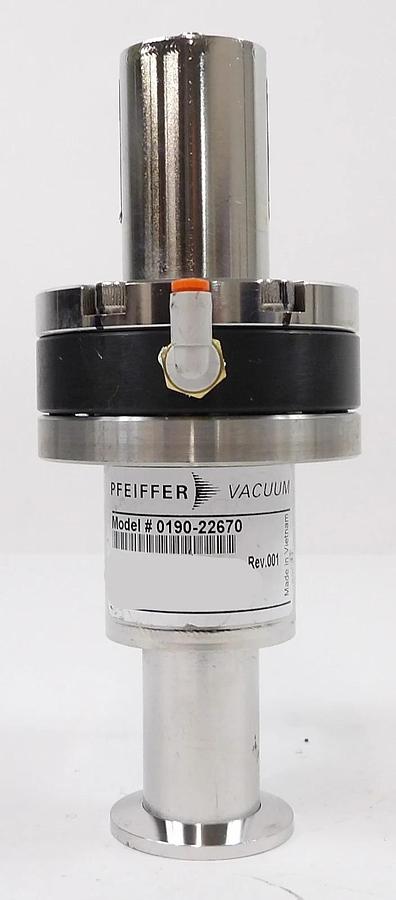 Used Nor-Cal Pfeiffer 0190-22670 Pneumatic Angle Valve Reseller Lot of 3 Working