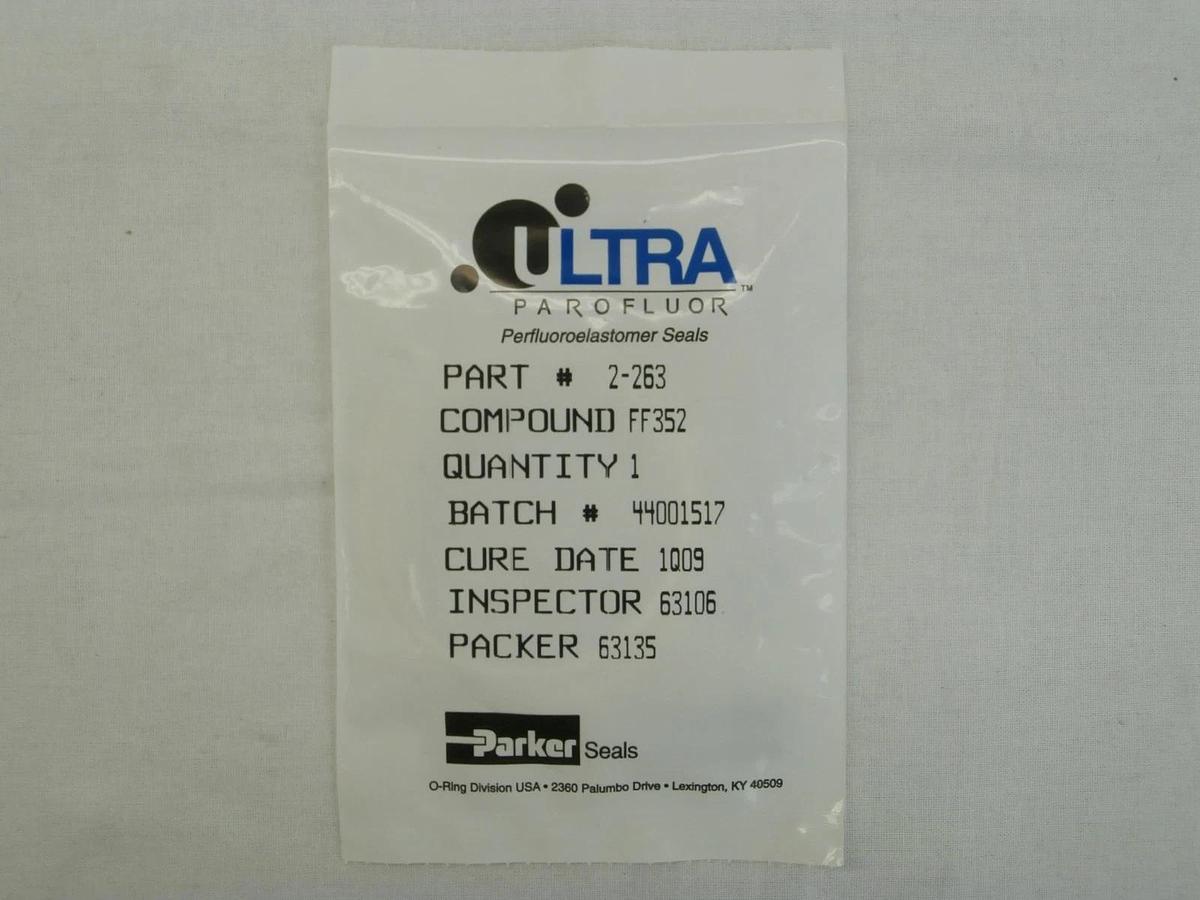 Parker Seals 2-263 O-Ring Ultra Parofluor Seal FF352 New Surplus