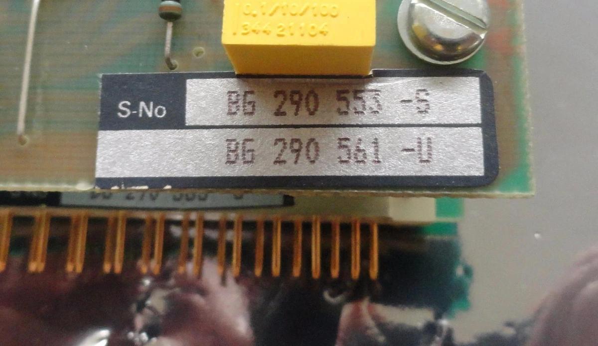 Used Balzers BG 290 561 U Transformer PCB Card BG 290 565 U Used Working