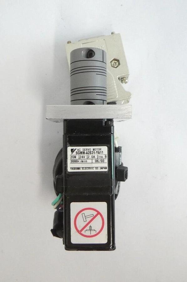 Used Yaskawa SGMM-A2S31-YA11 AC Servo Motor Reseller Lot of 2 Working Surplus