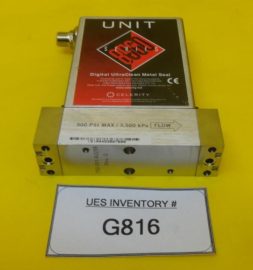 Used Unit Instruments UFC-8565 Mass Flow Controller MFC 3L Ar 8560 Used Working