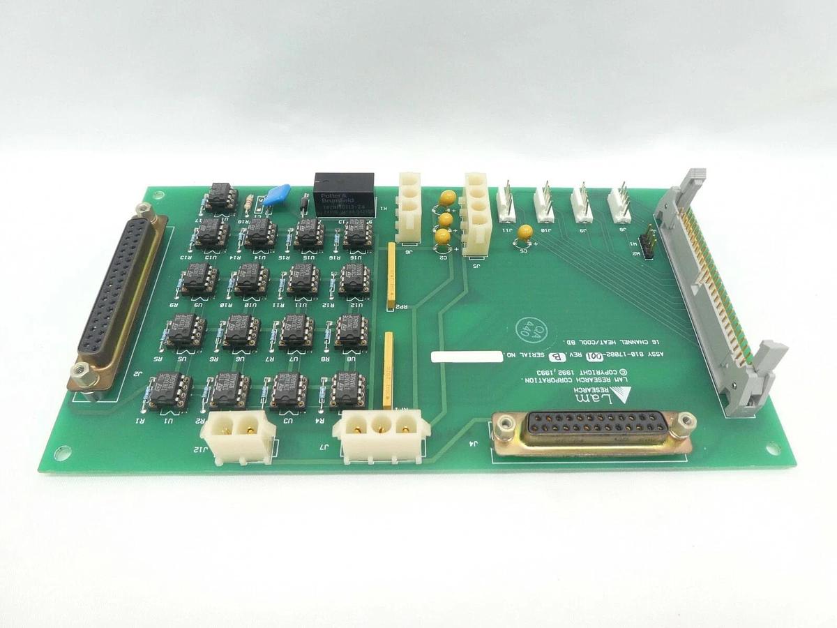 Used Lam Research 810-17082-001 16 Channel Heat/Cool PCB Rev. B Working Surplus