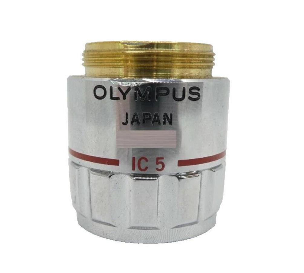 Used Olympus Microscopy MSPlan 5 Microscope Objective 0.13 ∞/- f=180 IC 5 Working