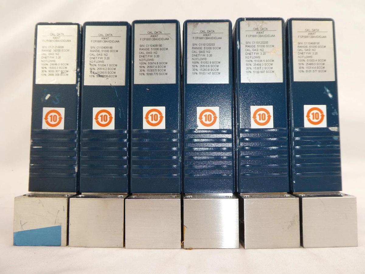 Used Aera PI-98 Mass Flow Controller MFC AMAT 0190-34218 Reseller Lot of 12 Working