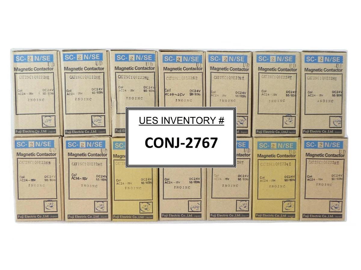 Used Fuji 2NC1Q0E22SE Magnetic Contactor SC-2N/SE Mattson 579-06994-00 Lot of 14 New