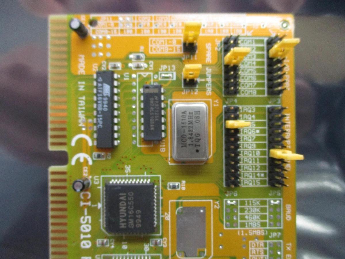Used StarTech CI-5010 Twin Serial Port RS232 ISA PC Interface PCB Card Used Working