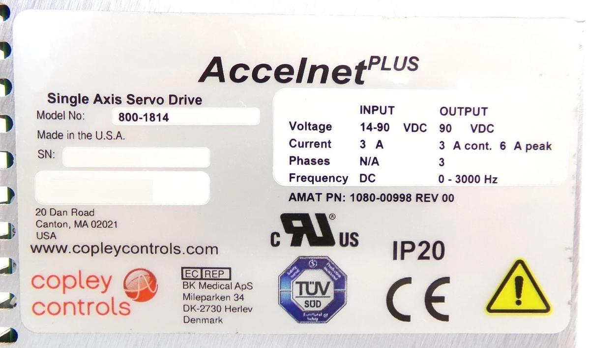 Copley Controls 800-1814 Single Axis Servo Drive Lot of 4 New