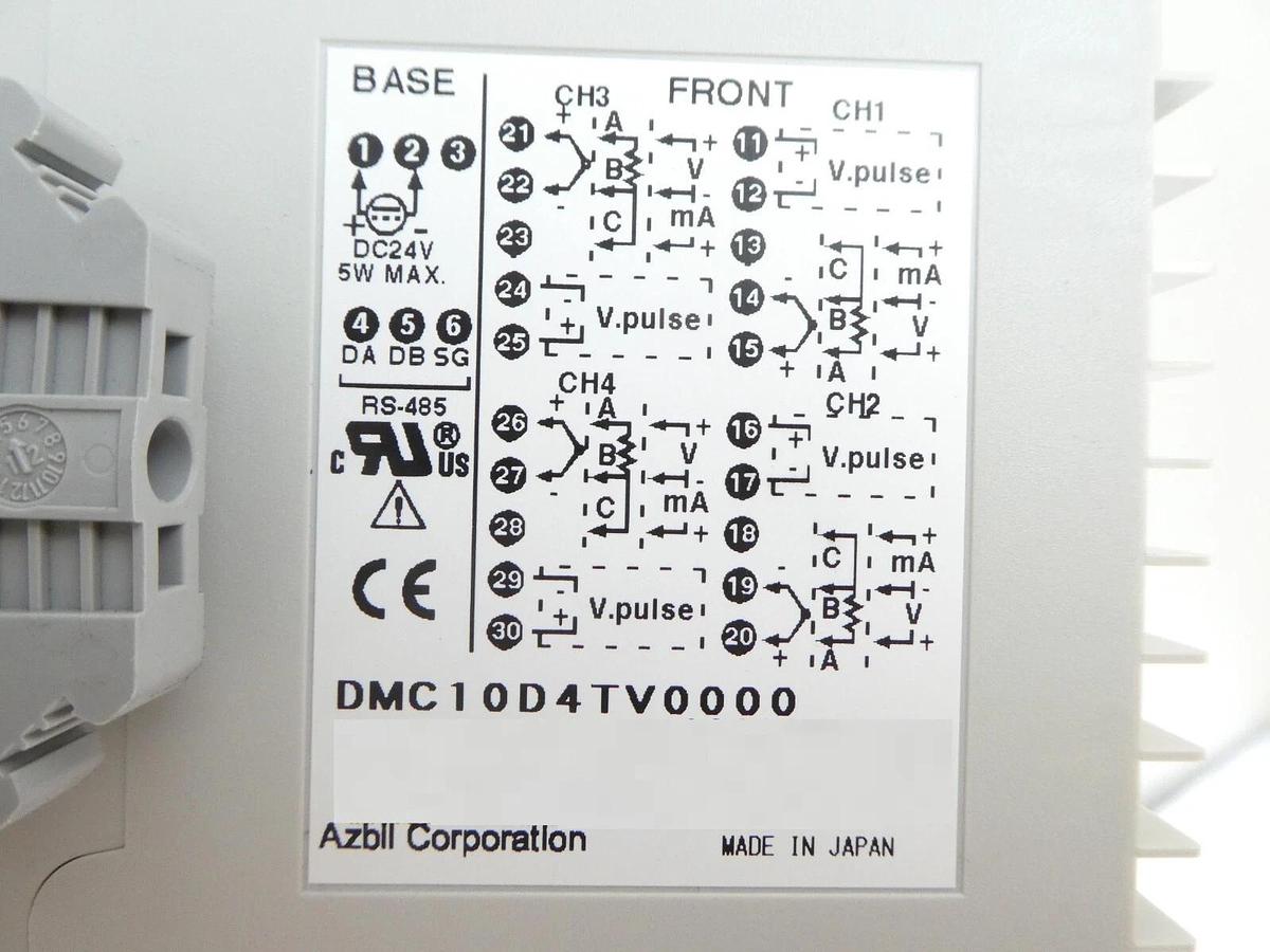 Used Azbil DMC10 Distributed Multi-channel Controller PLC CMC10L001A000 Working