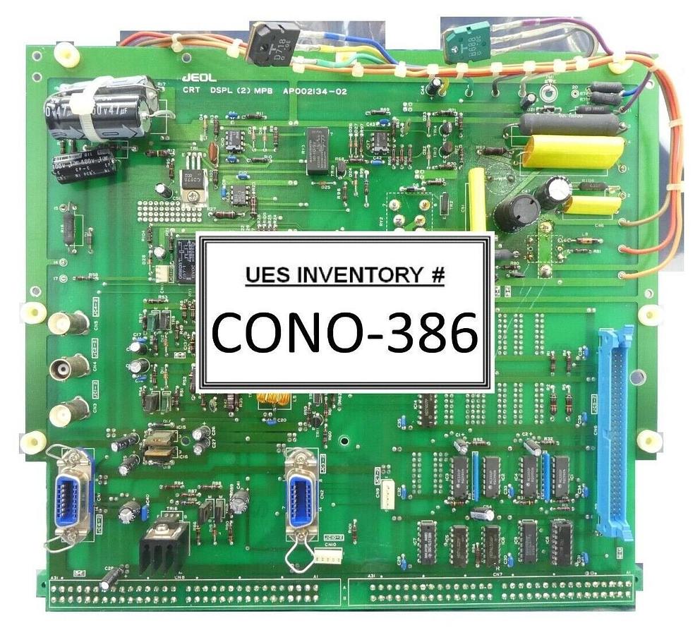 Used JEOL AP002134-02 Display PCB CRT DSPL (2) MPB No Heat Sink JSM-6400F As-Is