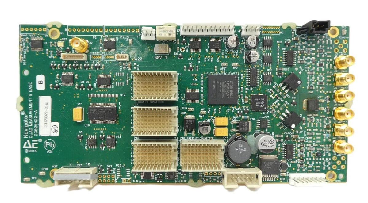 Used AE Advanced Energy 33120022-05 Navigator Quad Measurement 9 Base PCB 23020422-A