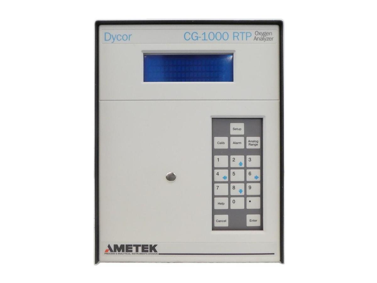 Used AMETEK Process Instruments Dycor CG-1000 RTP Oxygen Analyzer Working Surplus