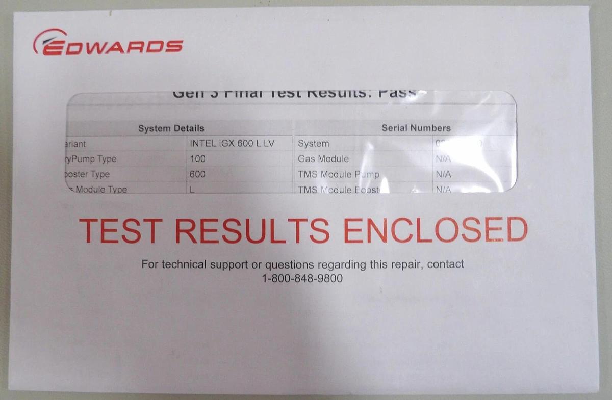 Refurbished iGX6/100L Edwards NRB246358 Vacuum Pump IGX6 100L Manufacturer Refurbished