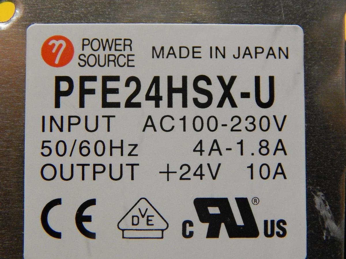 Used Power Source PFE24HSX-U Switching Power Supply 24VDC 240 Watts Used Working